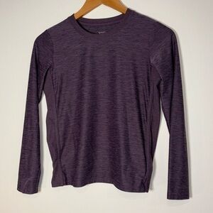 Athleta girl purple long sleeve top size medium 8-10